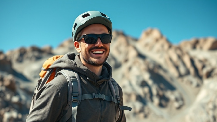 Adventurer hiking in mountains enjoying life-changing adventures.