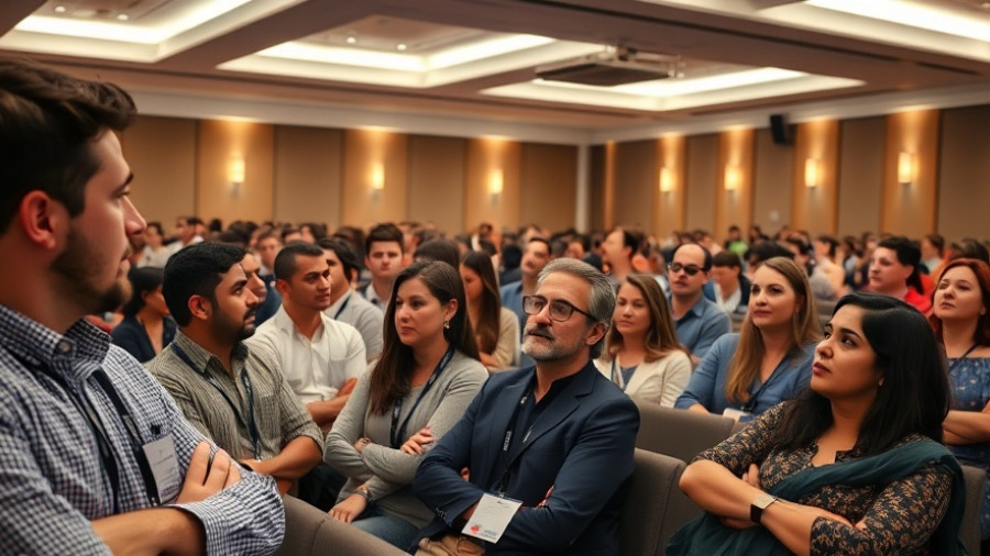 Day 0 Sustainability Workshop at Functional Fabric Fair, attendees engaged at conference.