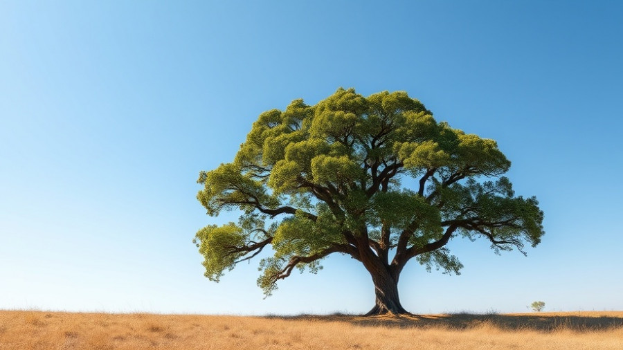 Majestic tree illustrating nature's changing seasons.