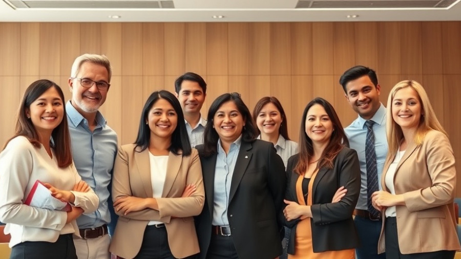 Group of people at a conference, related to Six Rs of Sustainability, smiling indoors.