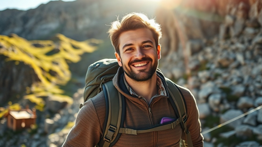 Gregory Kiro 24L Daypack on hiker in mountains.
