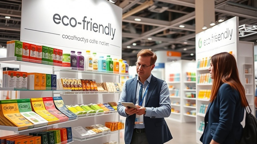 Professionals at Canton Fair discussing sustainable innovations.