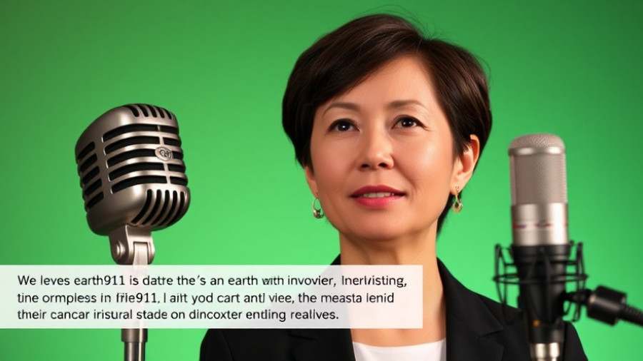 Climate Justice at COP30 interview featuring Rebecca Thissen and vintage microphone.