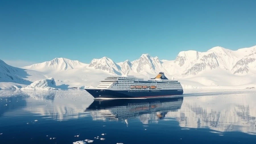 Cruise ship in Antarctic waters for 2025-2026 voyage