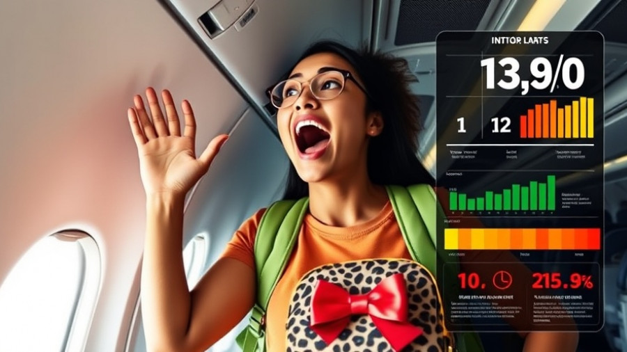 Top under-seat personal item bags infographic on airplane.