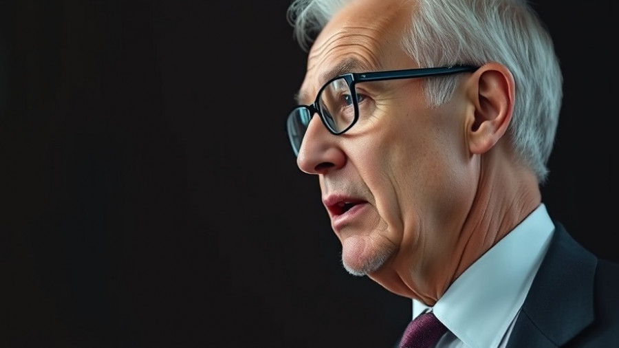 ExxonMobil sustainability law impact: man speaking at event, side profile.