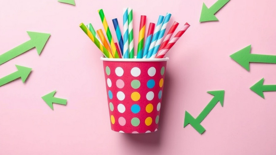 Biobased products concept with colorful recyclable materials.