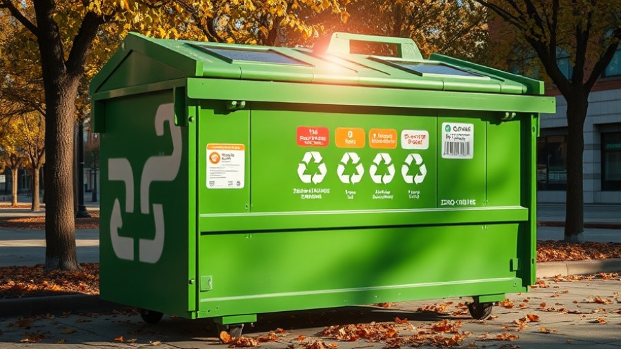 Fort Collins recycling dumpster emphasizing zero waste efforts.