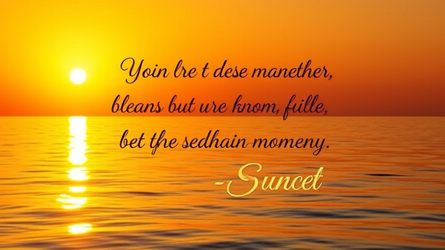 Vibrant sunset over ocean with 'strength is a mindset' text