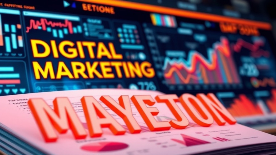 Bright digital illustration titled 'Keywords And Prompts: The New Playbook for Rankings', highlighting charts and graphs.