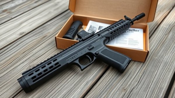 Rossi Brawler .300 Blackout pistol on wooden surface for review.