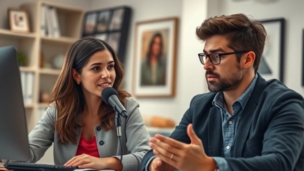 Engaged online discussion showcasing AI content creation strategies.