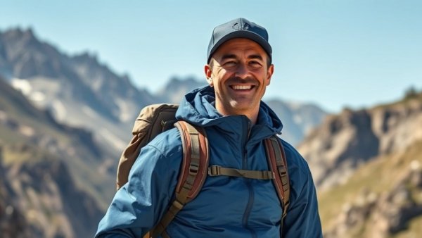 Man backpacking in Grand Teton natural setting.