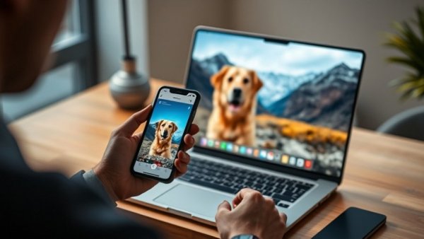 Hidden iPhone feature AirDrop demonstrated with dog photo transfer