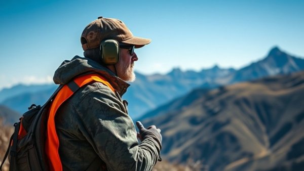 Hunter in camouflage with mountains - best gifts for hunters 2025.