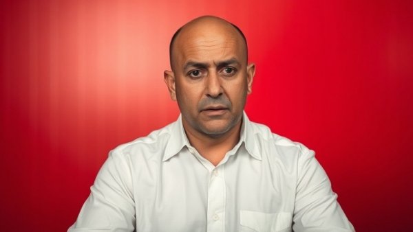 Concerned man discussing outdated strategies in social media marketing trends.