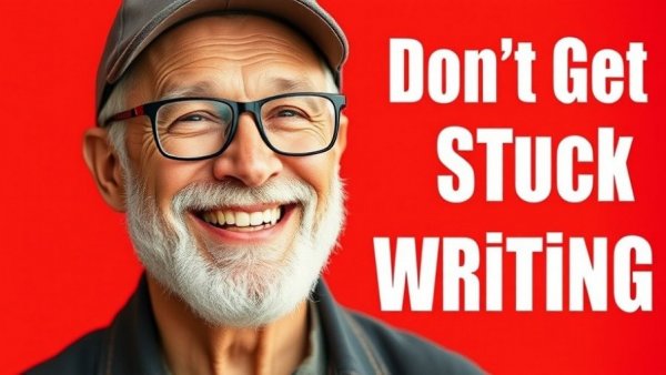 Strategies for writing a story: older man smiling, writing advice.