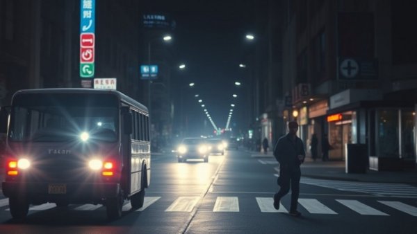 Dayton lowering speed limits, nighttime street scene with car.