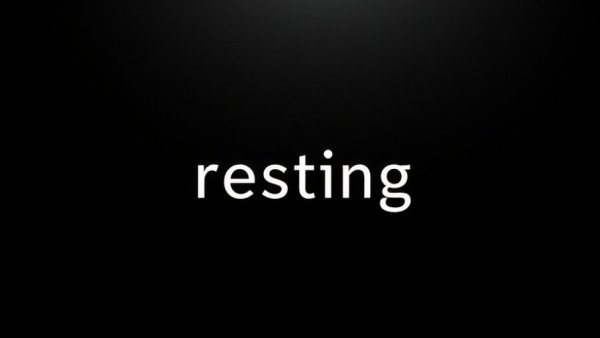 Minimalist motivational quote on resting, promoting holistic living.