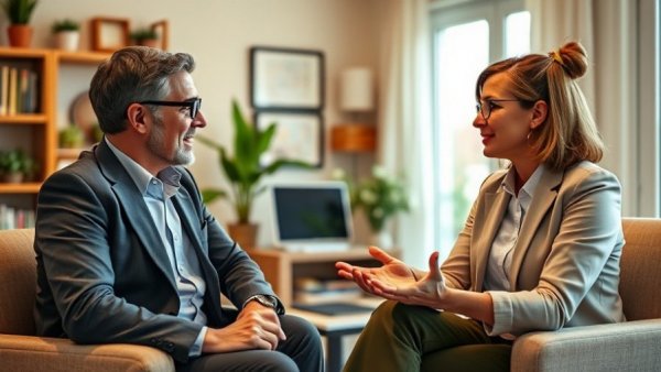 Two professionals discussing in a virtual meeting about spotting a future unicorn company.