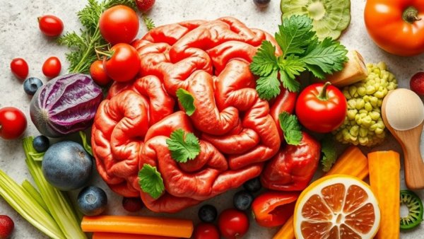Stop Dementia with Healthy Foods: vibrant selection of fresh foods.