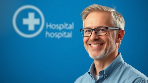 Professional man discussing pediatric liver transplant success.