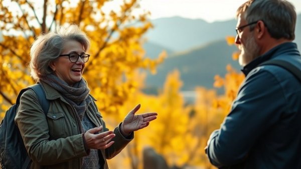 Discussion on climate action in a vibrant mountain community setting.