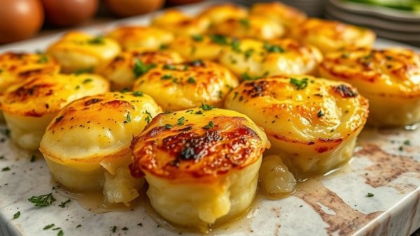 Best Scalloped Potatoes Recipe in a casserole with herbs.