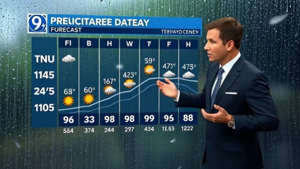 Miami Valley Weather Forecast with precipitation chart and presenter.
