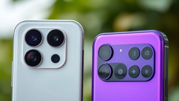 Foldable phone camera comparison showing dual and triple-lens setups.