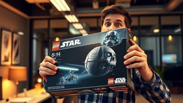 LEGO Death Star innovation for entrepreneurs, office unboxing.