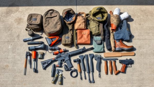 Cabela's Black Friday Deals gear assortment including rifle and accessories.