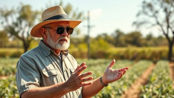 Gardening expert shares pruning fig trees tips in a field setting.