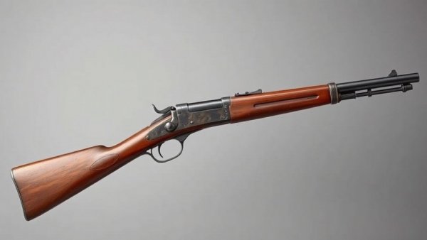 Antique Krider Short Rifle from Civil War, detailed side view.