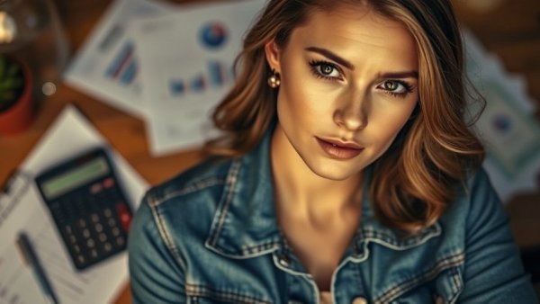 Confident woman highlighting VA loan process in Dayton with bold text.