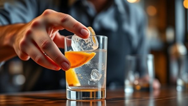 Custom cocktail preparation for weddings, featuring personalized elements.