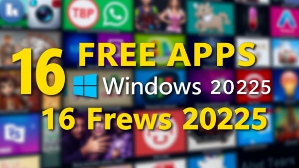 Colorful thumbnail advertising free apps for Windows 2025
