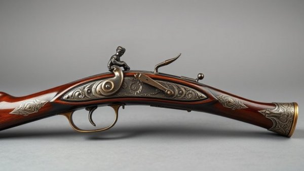 Elegant J.G. Dachtine Waterproof Flintlock displayed against gray background.