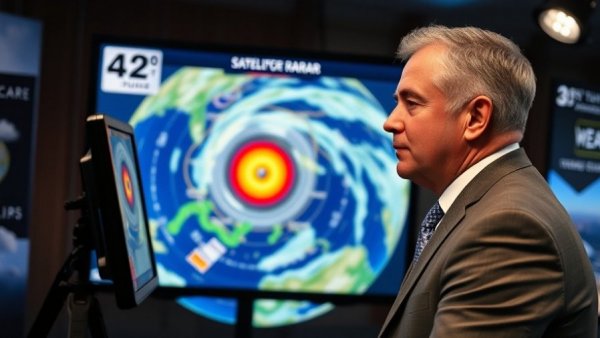 Weather report on Dayton Ohio News with satellite radar map.