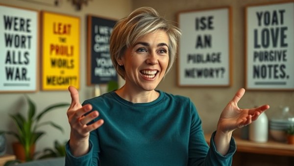 Confident woman sharing tips on better creativity for wedding pros.