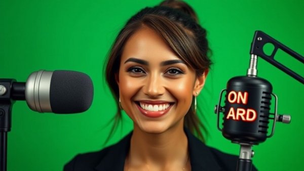 AI-Powered Robotics in Recycling podcast graphic with smiling woman.