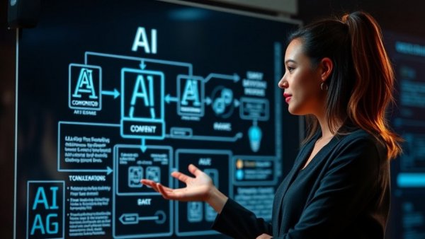 AI tool calling via natural language presentation with diagram and text.