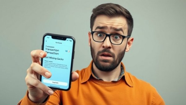 Frustrated man worried about reptile breeder transaction message.