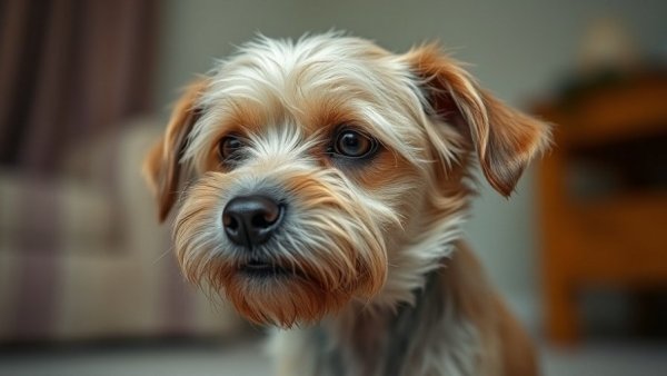 Neglected dog in distress highlighting how to take care of a dog.