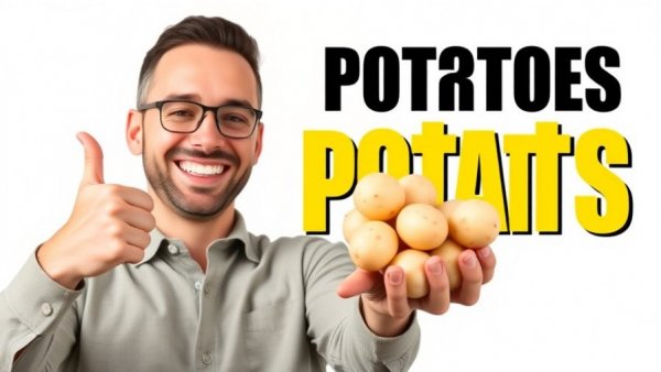 White potatoes health benefits promotional image with text and potatoes.