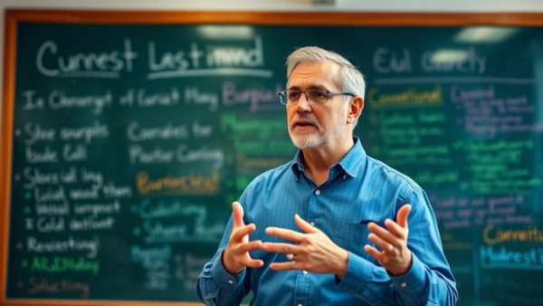 Agentic AI Prompt Engineering expert explaining with colorful blackboard.
