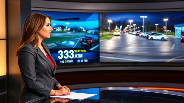 Local Ohio news broadcast with meteorologist presenting weather.