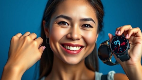Woman showing best smartwatches of 2025 on her arm.