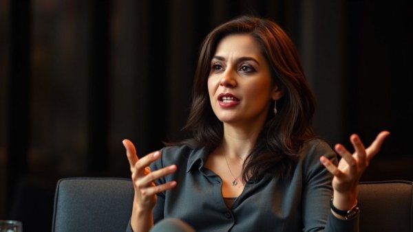 Confident woman discussing HIIT during perimenopause.