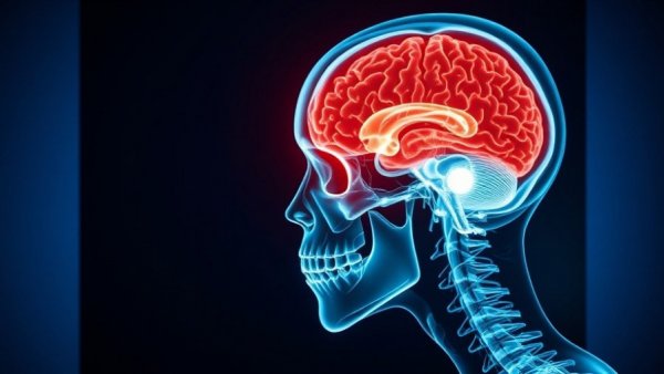 Mature man with brain X-ray, highlighting ways to reduce dementia risk.